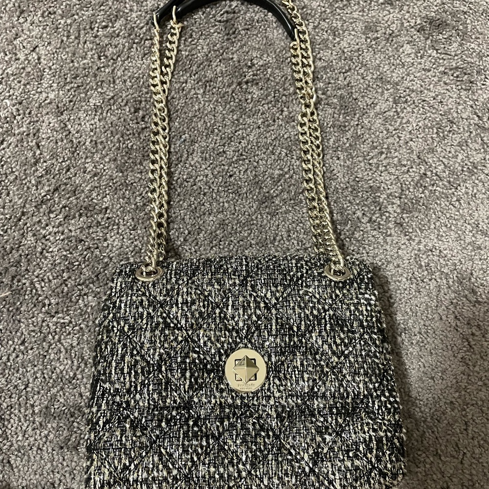 ♠️ natalia solid tweed medium flap shoulder bag